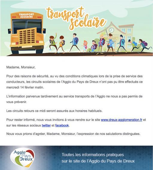 Agglo du Pays de Dreux - Transports scolaires