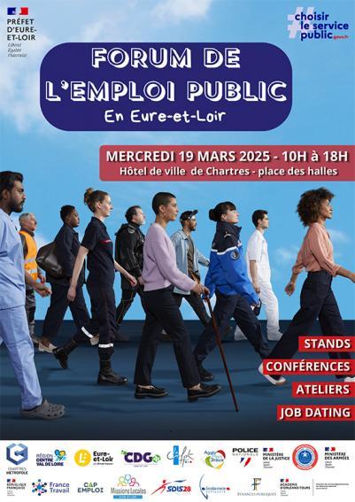 Forum de l'emploi public en Eure-et-Loir - 19 mars 2025