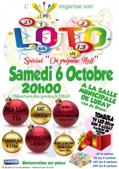 ALPEL - Loto - Samedi 06 octobre 2018